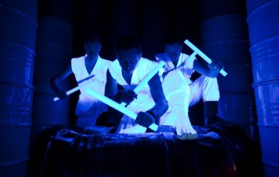 Percussionnistes sur bidons